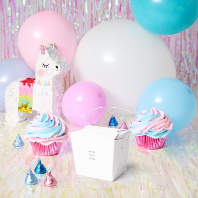 Create Your Own white  Favor Box (Party)