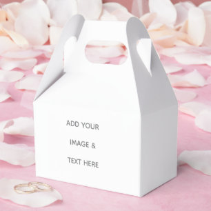 Create Your Own white Favor Box