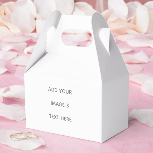 Create Your Own white  Favor Box (Wedding)