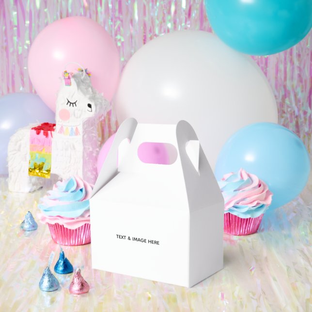 Create Your Own white Favor Box (Party)