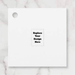 Create Your Own white Favour Tags