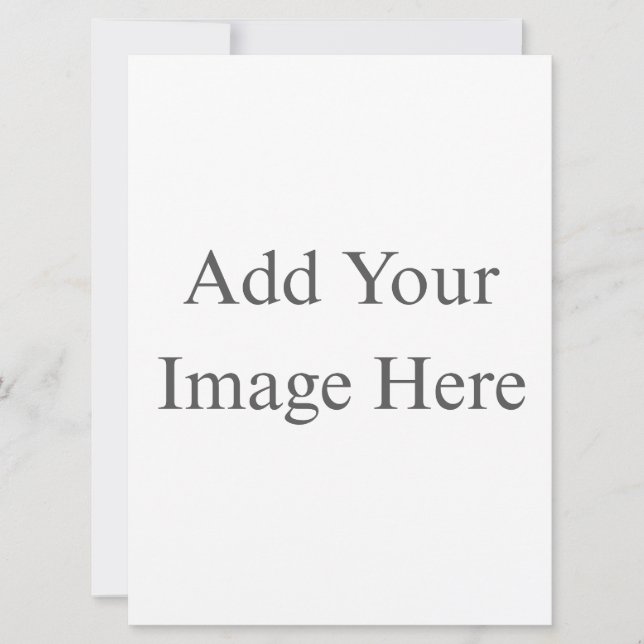 Create Your Own white Flat Card (Front)