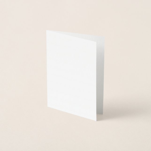 Create Your Own white Foil Card (Front)