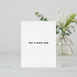 Create Your Own white Foil Holiday Postcard