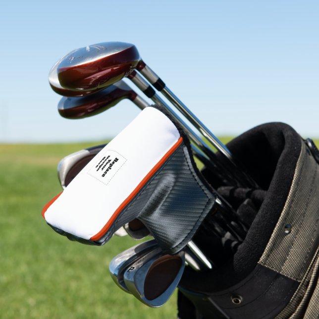 Create Your Own white  Golf Head Cover (In Situ)