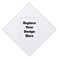 Create Your Own white Graduation Cap Topper