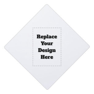 Create Your Own white Graduation Cap Topper