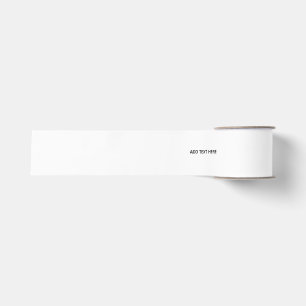 Create Your Own White Grosgrain Ribbon