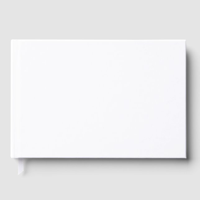  Create Your Own white Guest Book (Front)