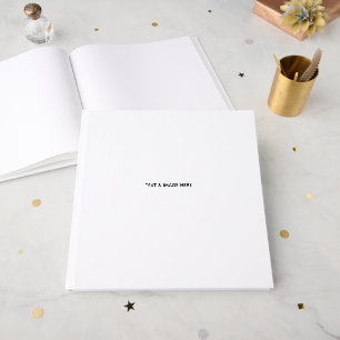 Create Your Own white Guest Book