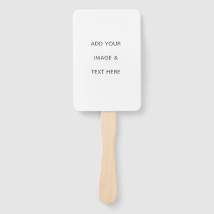 Create Your Own white  Hand Fan