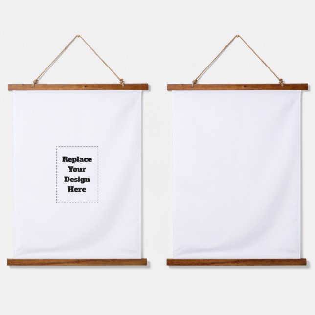 Create Your Own white  Hanging Tapestry (Double)