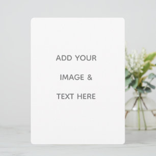 Create Your Own white  Holiday Card