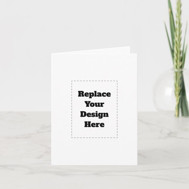 Create Your Own white  Holiday Card (Front)