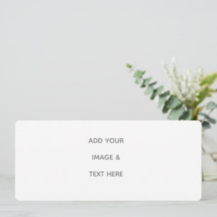 Create Your Own white Holiday Card