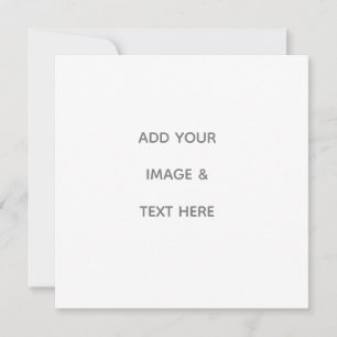 Create Your Own white  Holiday Card
