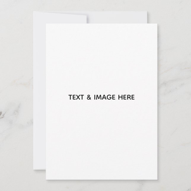 Create Your Own white Invitation (Front)