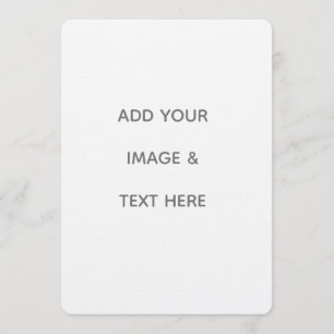 Create Your Own white  Invitation