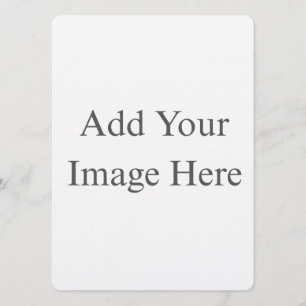 Create Your Own white  Invitation
