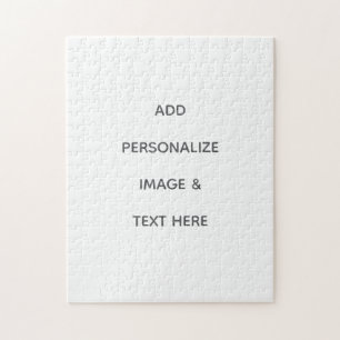 Create Your Own white Jigsaw Puzzle