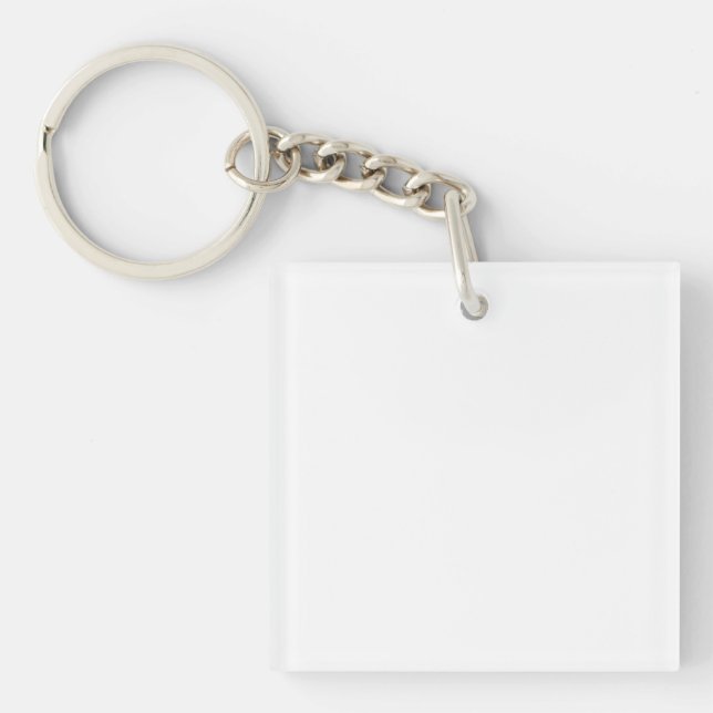 Create your own white keychain (Front)