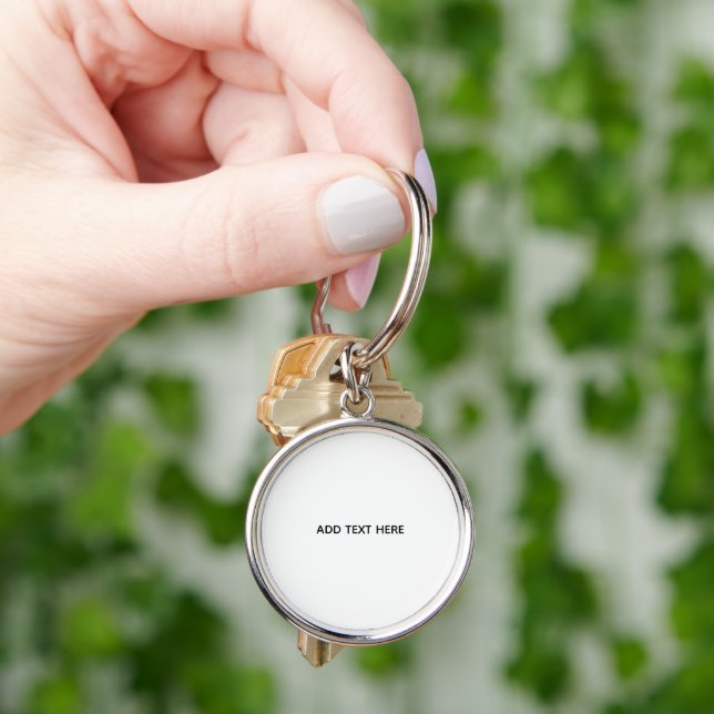 Create Your Own White  Keychain (Hand)