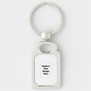 Create Your Own white Keychain