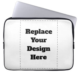 Create Your Own white  Laptop Sleeve