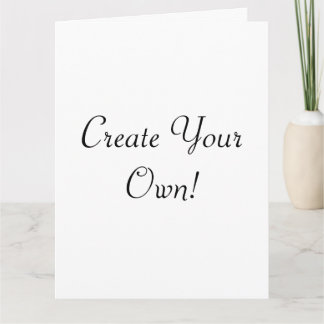 Create Your Own White Large Card