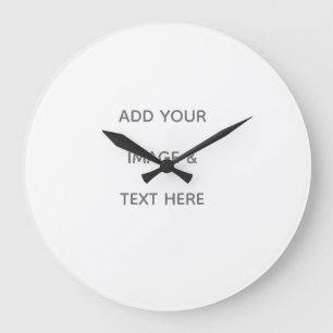 Create Your Own white Large Clock