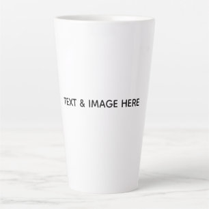 Create Your Own white Latte Mug