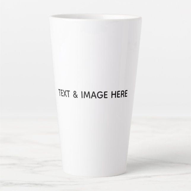 Create Your Own white Latte Mug (Front)