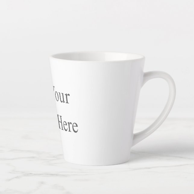 Create Your Own white  Latte Mug (Right)