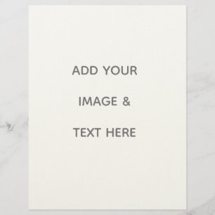 Create Your Own white  Letterhead