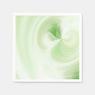 Create Your Own White Light Swirls - Lime Green Napkin