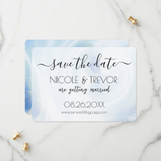Create Your Own - White Light Swirls Save The Date