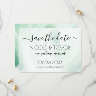 Create Your Own - White Light Swirls Save The Date