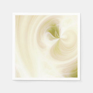 Create Your Own White Light Swirls - Yellow  Napkin