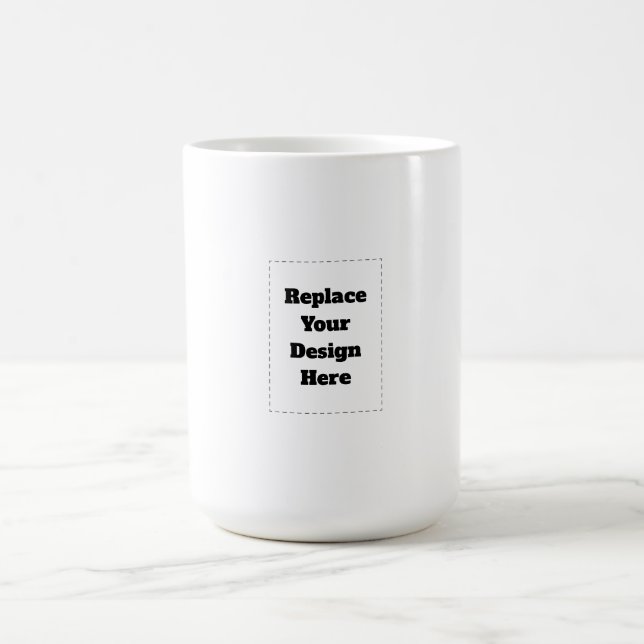 Create Your Own white  Magic Mug (Center)