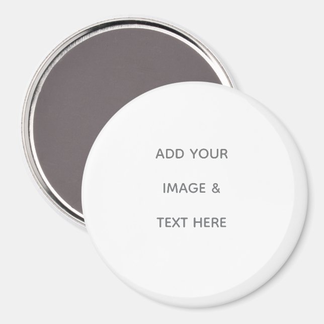 Create Your Own white  Magnet (Front/Back)