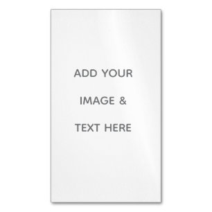Create Your Own white  Magnetic Business Card