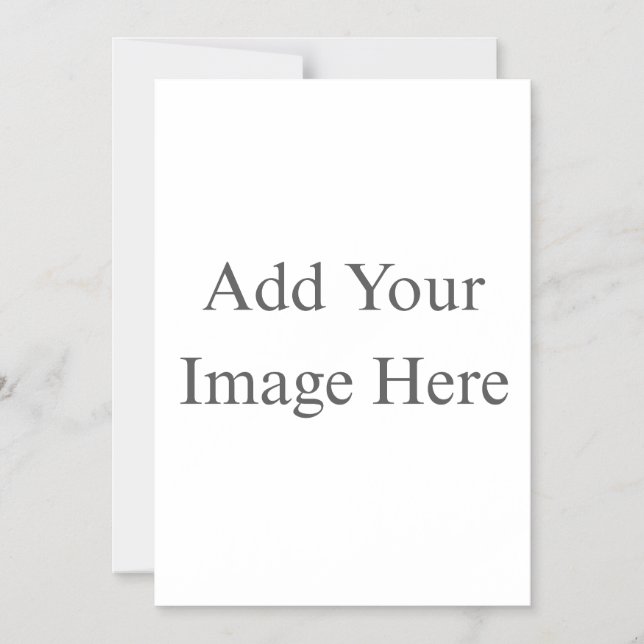 Create Your Own white  Magnetic Invitation (Front)