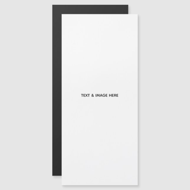 Create Your Own white Magnetic Invitation (Front/Back)