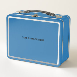 Create Your Own white Metal Lunch Box