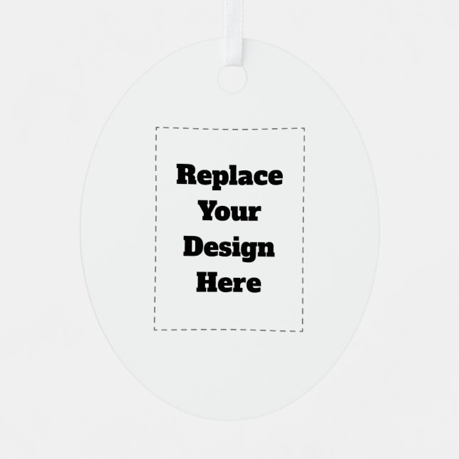 Create Your Own white  Metal Ornament (Front)