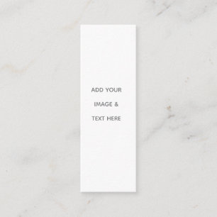 Create Your Own white  Mini Business Card