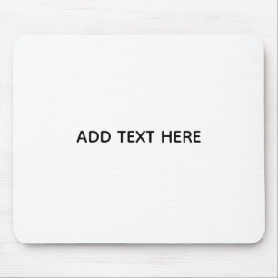 Create Your Own White Mouse Pad