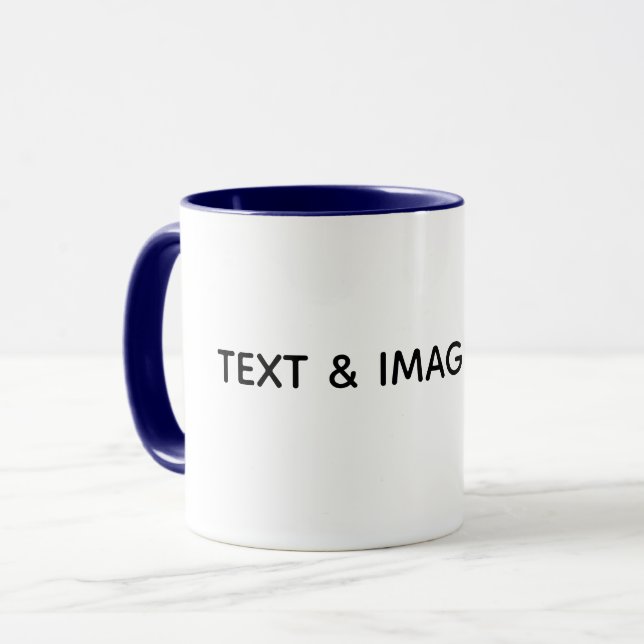 Create Your Own white Mug (Front Left)