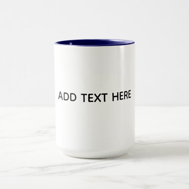Create Your Own White  Mug (Center)