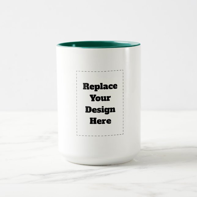Create Your Own white  Mug (Center)